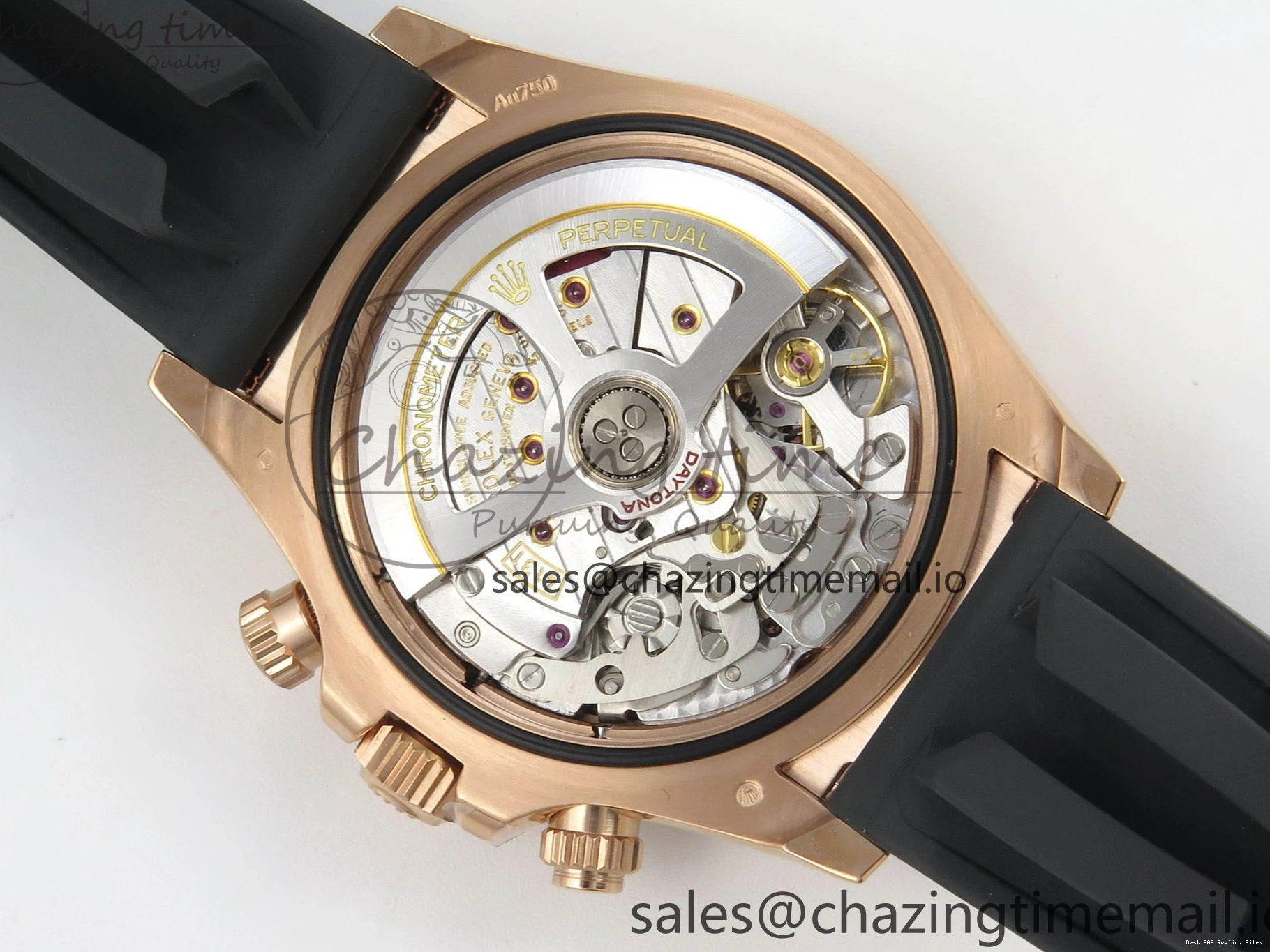 AAA Replica Watches 126515 Best VSF Black 114 (Weighted) 1:1 V2 Dial Oysterflex RG EasyCare Strap on Daytona Edition VS4131 0113